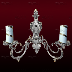 Бра мале, на 2 свічки алюміній