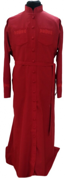 Підрясник з вишивкою, платтєвий, тканина габардин