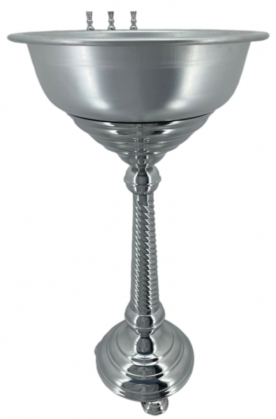 Купіль для хрещення, Ф45 (висота 90см. миска алюміній) 15л