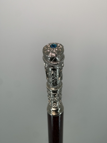 Ігуменський посох, нікелювання, висота 138см