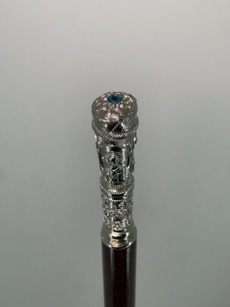 Ігуменський посох, нікелювання, висота 138см