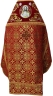 Облачення священника комбіноване з парчі "Києвский крест", з вишитим опліччям, Вишивка "Роза"