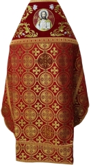 Облачення священника комбіноване з парчі &quot;Києвский крест&quot;, з вишитим опліччям, Вишивка &quot;Роза&quot;