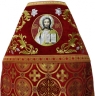 Облачення священника комбіноване з парчі "Києвский крест", з вишитим опліччям, Вишивка "Роза"