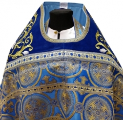 Облачення священника комбіноване з парчі &quot;Київський хрест&quot;, з вишитим опліччям, вишивка &quot;Роза&quot;