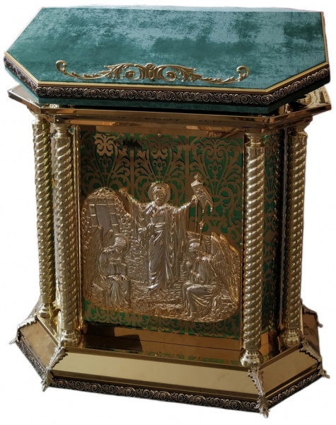 Аналой боковой шестигранный (зеленый)