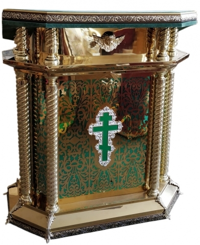 Аналой боковой шестигранный (зеленый)