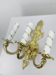 Бра мале (Н) на 3 свічки, латунь