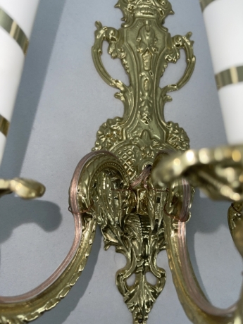 Бра малое на 3 свечи, золото