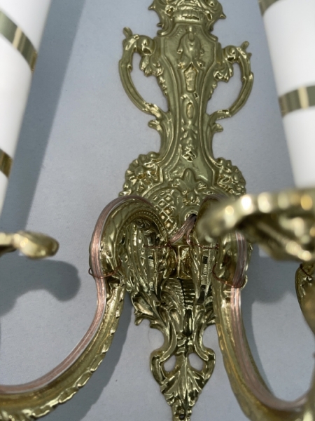 Бра малое на 3 свечи, золото