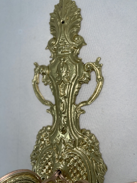 Бра малое на 3 свечи, золото