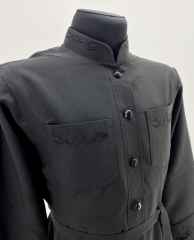 Підрясник з вишивкою, платтєвий, тканина габардин