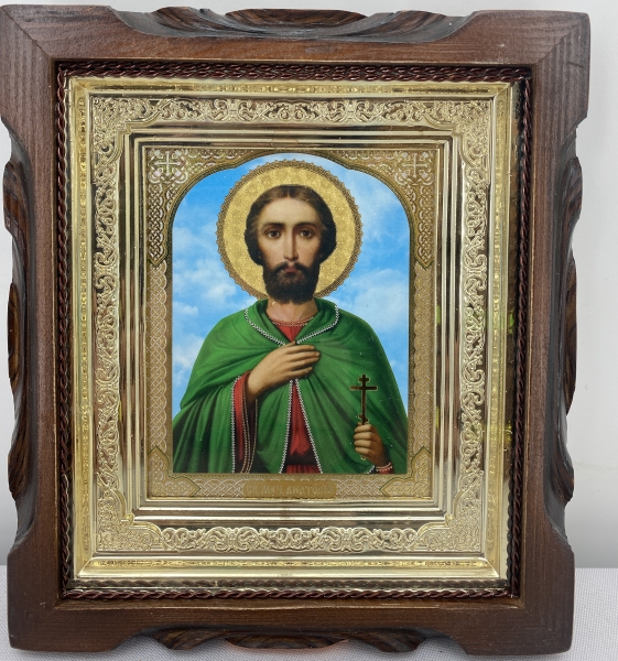 Ікона св. муч. Анатолій 19х17 