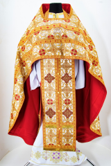 Облачення священника, з турецької парчі &quot;Іверський хрест&quot; з пришивним галуном