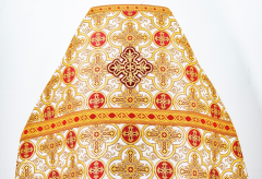 Облачення священника, з турецької парчі &quot;Іверський хрест&quot; з пришивним галуном