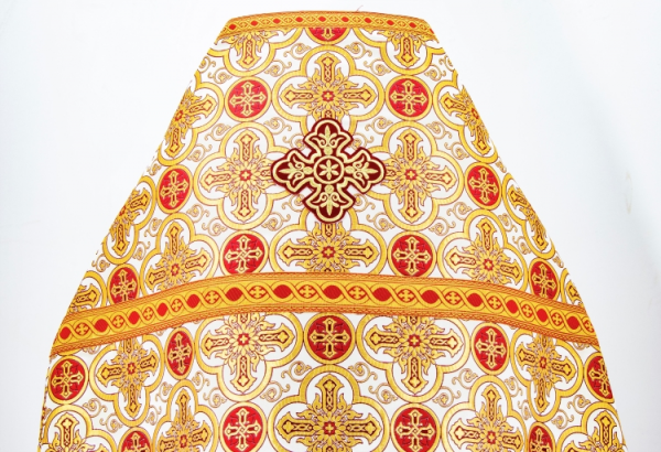 Облачення священника, з турецької парчі "Іверський хрест" з пришивним галуном