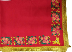 Накидка "Мальва" с дорогой бахрамой