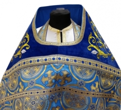 Облачення священника комбіноване з парчі &quot;Київський хрест&quot;, з вишитим опліччям, вишивка &quot;Роза&quot;