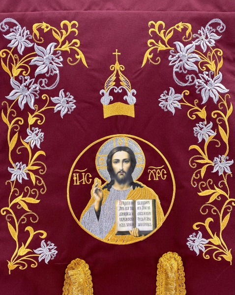 Хоругвы детские (пары) (двухсторонняя вышивка)