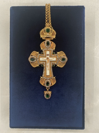 Хрест наперстний 14,5х7,5см (золото)