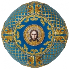 Митра "Сетка" голубая