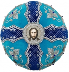 Митра "Узор" голубая