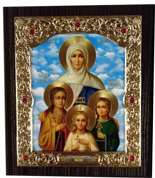 Икона мцц. Вера Надежда Любовь и мать их София