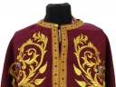 Облачення священника грецький крій, вишите на габардині, вишивка "Троянда" з пришивним галуном