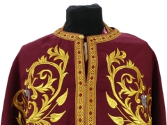 Облачення священника грецький крій, вишите на габардині, вишивка &quot;Троянда&quot; з пришивним галуном