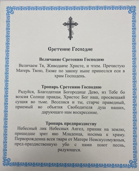 Ікона Стрітення Господнє 24х20см