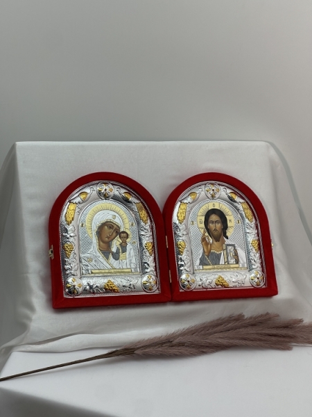 Ікона складана в оксамиті