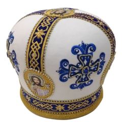 Митра  Крест  белая