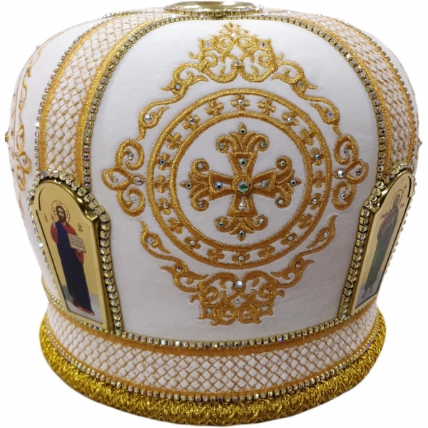 Митра Ромб белая