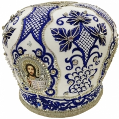 Митра "Узор" белая