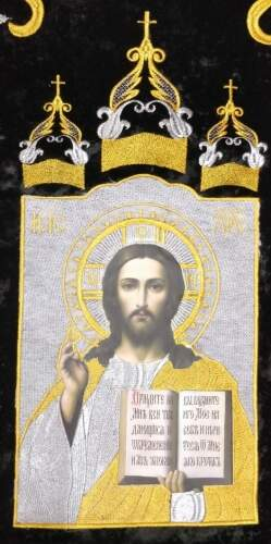 Хоругви вышитые (пара) лілія