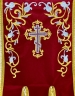 Хоругви вишиті, (пара), вишивка "лілія" вишита ікона та хрест