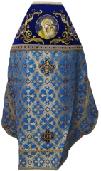 Облачення священника комбіноване з парчі &quot;Київський хрест&quot;, з вишитим опліччям, вишивка &quot;Новий візерунок&quot;