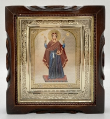 Ікона Богородиці "Нерушима стіна" 19х17