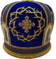 Митра  "Терновый венец"  синяя