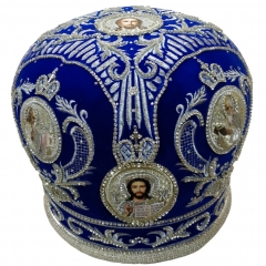 Митра "Корона" синяя