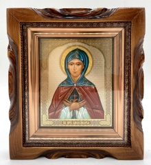 Икона свящ. прп. Аполлинарий 19х17