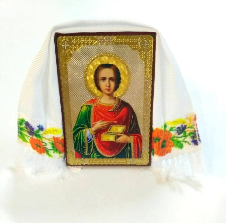 Икона вмч. Пантелеимона 8,5x6