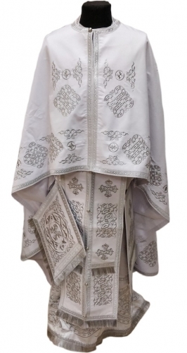 Облачение священника греческий крой, вишитое на габардине вишивка