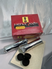 Вугілля 100шт діаметер 3,5см черв. упаковка, Греція