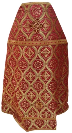Облачення священника, з парчі "Великодній хрест" з пришивним галуном