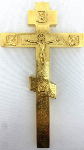 Хрест напрестольний №3, золото, №3 26,5х14,5см