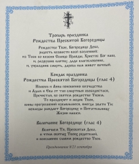 Ікона Різдво Пресвятої Богородиці 24х20см