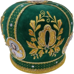 Митра  "Малый цветок"  зеленая