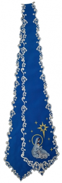 Закладка Рождественская голубая