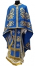 Облачення священника грецький крій, вишите на габардині з пришитим галуном, вишивка "Троянда, вишита середина"